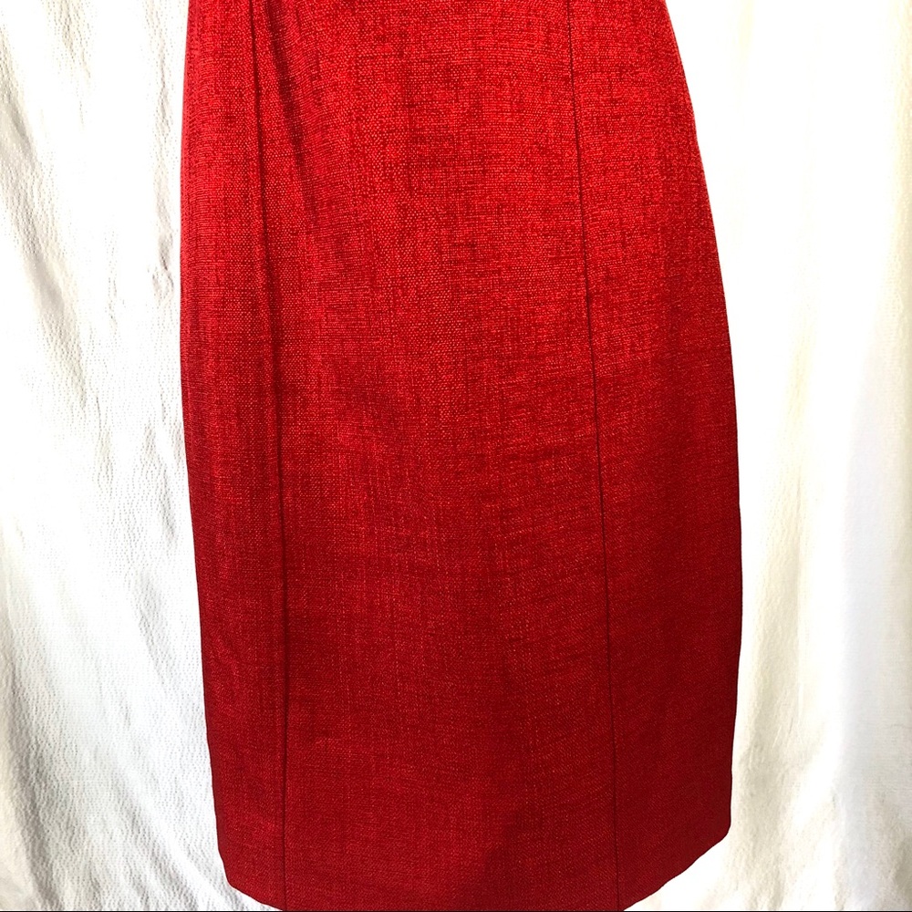 NWT David Meister Red Sleeveless Casual Dress - Picture 6 of 8